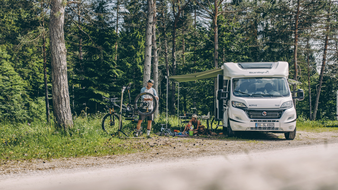 camper naar de Biesbosch