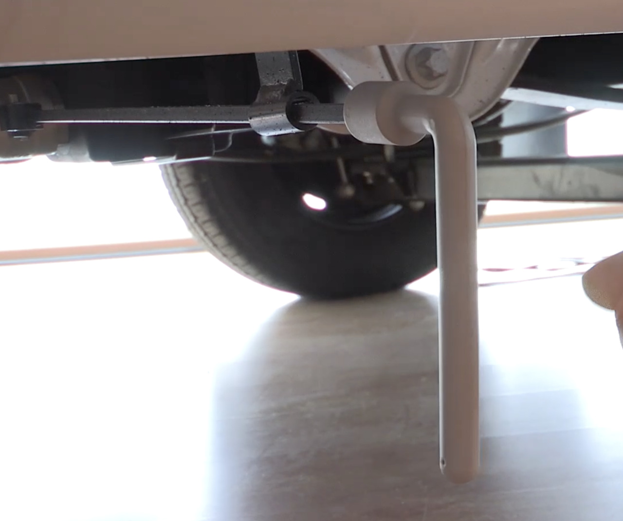 afvalwatertank legen van camper