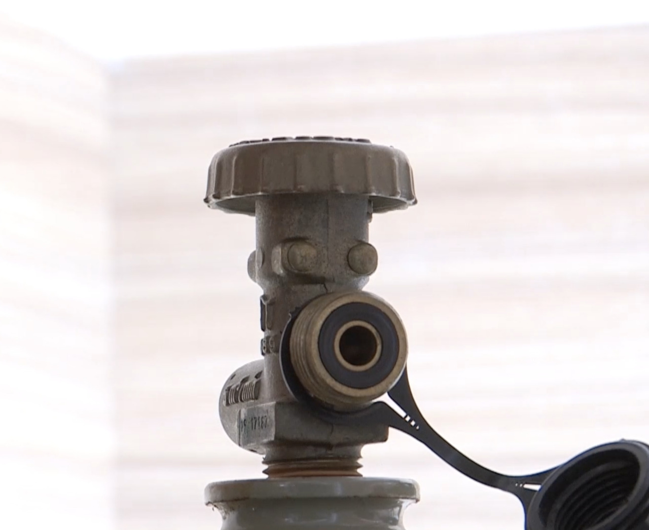 Aansluiting van de gasfles