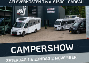 Camper Show bij Booij Campers op 1 & 2 november