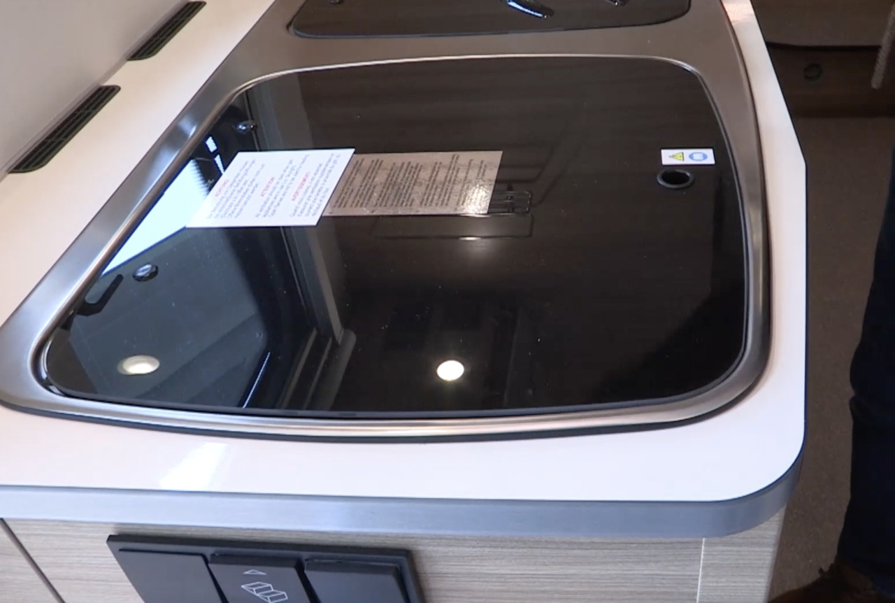 Glasplaat naar beneden gasfornuis camper