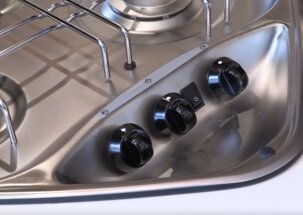 Het gasfornuis in de camper 