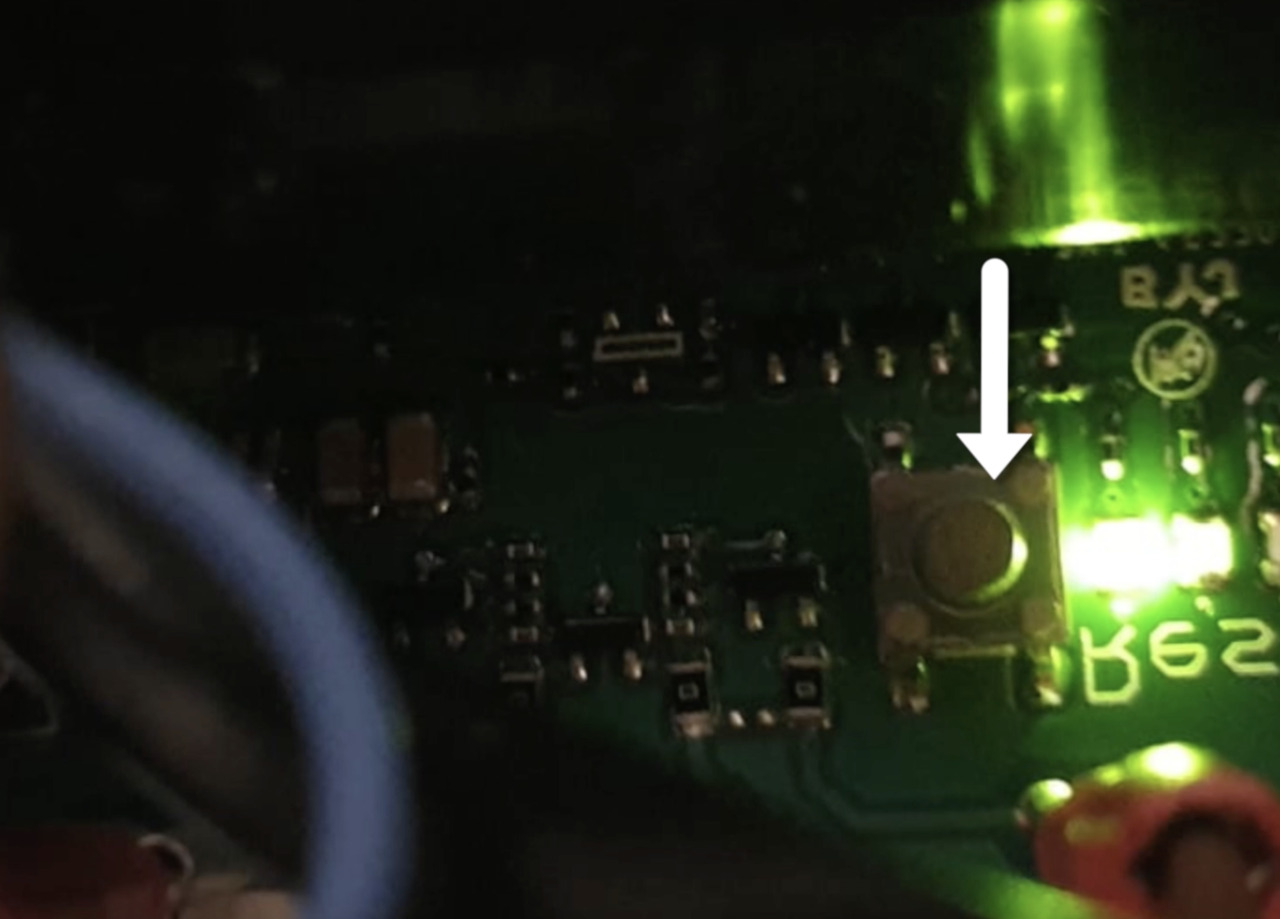 Camper ketel storing reset knop