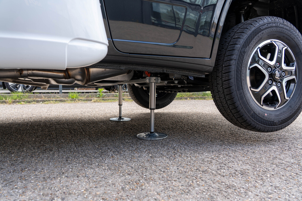 Camper waterpas zetten met E&P levelsysteem